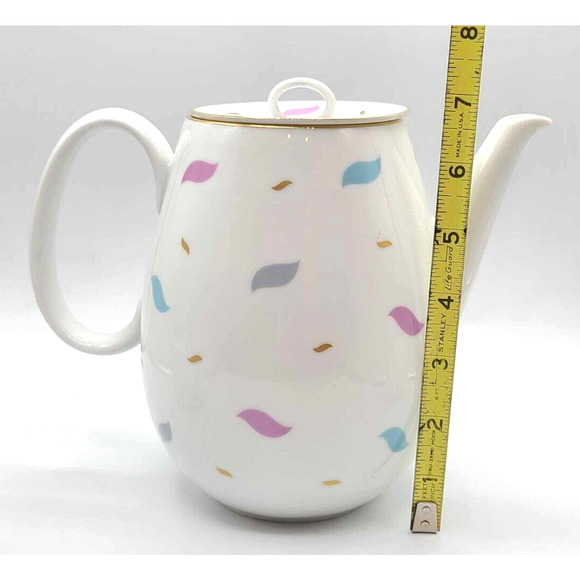 Johann Haviland 4 Person Tea Set: Tea Pot Sugar Creamer, 4 Trio Cup+Saucer+Plate - Picture 6 of 16